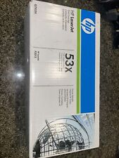 HP 53X Black Toner Cartridge HIGH VOLUME Q7553X OEM NEW Genuine Sealed picture
