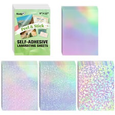 Lot Koala Self-adhesive Laminating Sheets 9x12 Clear Holographic Overlay Sticker picture