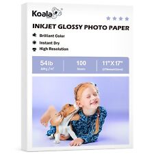 100-200 Koala Premium 54lb Photo Paper 11x17 Glossy Inkjet Printer Menu Posters picture