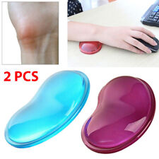 2Pcs Silicone Wrist Rest Gel Mouse Pad Wrist Support For Computer Laptop PC © picture