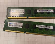 Lot 2x Asint 4Gb 1600 DDR3 Ram SLA302G08-GGNG Total = 8GB picture