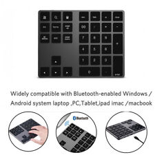Wireless Bluetooth 34 Keys Numeric Keypad Number Pad Keyboard For Mac-book picture