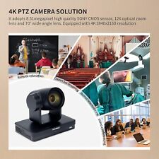 FEELWORLD 4K PTZ Camera Simultaneous 3G-SDI/HDMI/USB/IP POE 12X Optical Pan Tilt picture