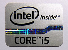 50 PCS Intel Core i5 Silver Sticker Case Badge Genuine USA Lot Wholesale OEM picture