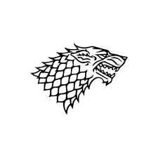 Stark Wolf - Game of Thrones Vinyl Decal Computer Bumper Bumper Window Sticker picture