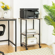 HOOBRO Mobile Printer Stand Adjustable Printer Cart Storage Shelf Home Office picture