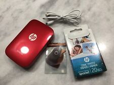 HP Sprocket Bluetooth Photo Printer - Red picture