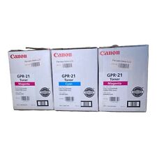 Canon GPR 21 toners, 2 Magenta And 1 Cyan New 2 New,1 New Open Box Authentic picture