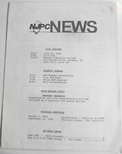 NJPC News, July 1990. New Jersey PC User Group newsletter picture