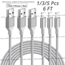 USB Charger Cable Heavy Duty 6FT For iPhone 6 7 8 XR X 11 12 13 14 Charging Cord picture