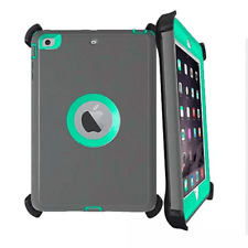 Heavy Duty Tough Shockproof Case w/ Stand GRAY/TEAL For iPad 6 2018 A1893 A1954 picture