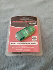 Precision Design USB 2.0 SD/SDHC Card Reader Brand New Green picture