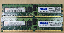 2GB Lot of 2 Hynix 1GB 1Rx4 PC2-3200R-333-12  HYMP512R72BP4-E3 DELL CERTIFIED picture