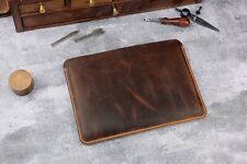 Handmade Genuine Leather macbook sleeve case for new macbook air pro 16 14 13 15 picture