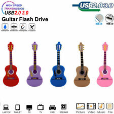 10 Pack USB 2.0 Flash Drive 64GB 32GB 16GB 8GB Slicone Cartoon Guitar USB Stick picture