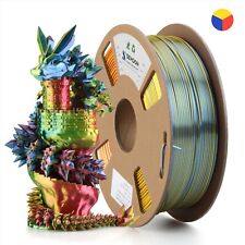 Semdon 3D Printer Filament Dargon PLA Silk TriColor Magic Spool 1.75mm 1KG Pure picture
