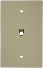 40549-I Type 625B4 Telephone Midway Wall Plate Flush Mount Jack, 1 Modular 6P4C picture
