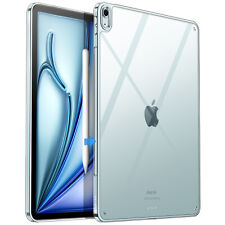 JETech Clear Case for iPad Air 13-Inch M2 (2024), Hard PC Back, Soft TPU Bumper picture