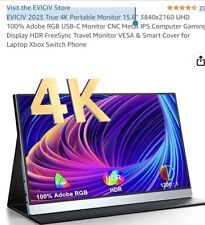 EVICIV 2023 True 4K Portable Monitor 15.6” picture