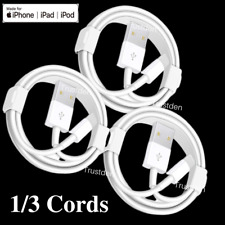 For iPhone 13 12 11 XS X XR 8 7 6 5 SE USB Power Adapter Charger Cable Data Cord picture
