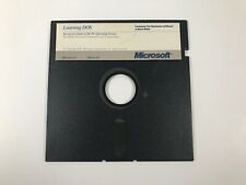 Vintage 1986 Microsoft Learning DOS - 5.25