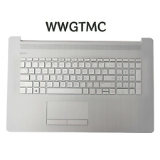 New For HP 17-BY 17-CA Palmrest Non-Backlit Keyboard Touchpad L92785-001 Silver picture