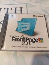 Microsoft Office FrontPage 2000 Upgrade Product Key 2 CDs Set In Original Case picture