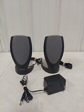 Harman Kardon HK206 Computer Speakers w/ AC Adapter Tested Works #1890 picture