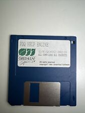 Greenleaf Software PDQ HELP ENGINE,Vintage, Floppy Disk picture
