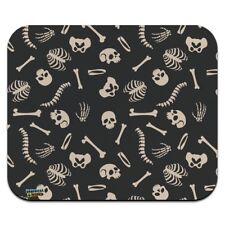 Skeleton Skull Bones Rib Cage and Femur Low Profile Thin Mouse Pad Mousepad picture