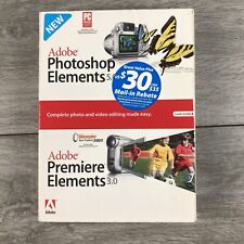 Adobe Photoshop Elements 5.0 Premier Elements 3.0 w/ Codes, Box, Manual picture