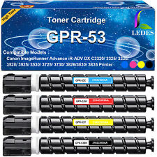 GPR-53 Toner Cartridge Set Black Cyan Magenta Yellow for Canon IR-Adv Printers picture