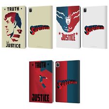 OFFICIAL SUPERMAN DC COMICS CHARACTER ART LEATHER BOOK CASE FOR APPLE iPAD picture