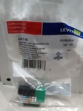 Leviton 5G108-RV5 GigaMax 5E QuickPort Connector, Cat 5E, Green picture