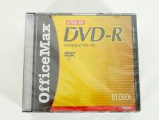Office Max OM98961 10 Pack DVD-R 8X 4.7GB Recordable Blank Media DVDS NEW picture