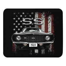 1969 Chevy Camaro SS Muscle Car Patriotic American Flag Mouse pad picture