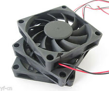 10x Brushless DC Cooling Fan 70x70x15mm 7015 11 blades 5V 12V 24V 0.15A 2pin fan picture