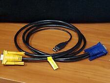  6FT USB KVM Cable with 3in1 SPHD & built-in PS/2 to USB converter  picture