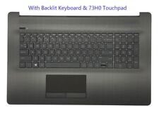For HP 17BY 17-BY 17-CA Palmrest Backlit Keyboard Touchpad L22749-001 Gray picture