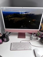 2021 iMac 24 inch - Pink + Pink Wireless Keyboard and Mouse picture