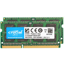 Crucial 16GB DDR3L 204-Pin 2x 8GB Kit 1600MHz 204-Pin Dual Channel Laptop Sodimm picture
