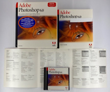 Adobe Photoshop 6.0 Upgrade Windows w/ Box, Manual, Disc & Serial Number READ picture
