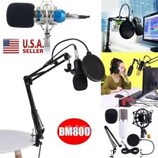 BM-800 Condenser Microphone Kit Studio Pop Filter Boom Scissor Arm Stand Mount picture