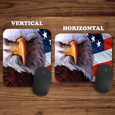 Patriotic USA American Eagle Flag Mouse Pad Mat Mousepad Office School Gaming picture