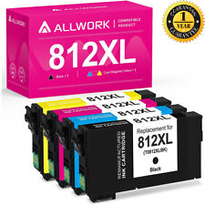 4PK T812XL 812XL 812XL 120-S Ink For Epson Workforce Pro WF-7820 WF-7840 EC-C70 picture