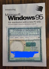 Microsoft Windows 95 Introducing Windows Manual w/COA and Product Key NO CD picture