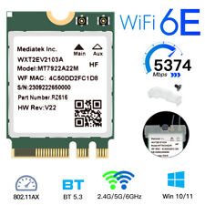 50pcs WiFi 6E MediaTek MT7922 NGFF M.2 WiFi Card Dual Band Bluetooth 5.2 Adapter picture
