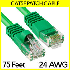 75FT Cat5e Cable Green LAN Cat 5e Ethernet Patch Cord RJ45 Internet Modem Cable picture