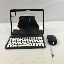 AnMengXinLing Clear Black Smart Keyboard Folio/Case With Keyboard Mouse Set Used picture