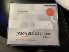 Microsoft MSDN Subscriptions Library October 2003  w/CASE picture